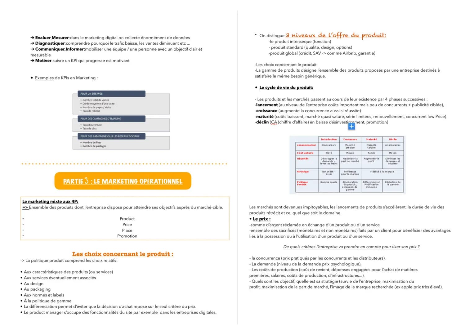 INTRODUCTION À LA GESTION
Plan du cours :
Introduction
Partie 1: les études de marché
Partie 2: le marketing stratégique
Partie 3: le market
