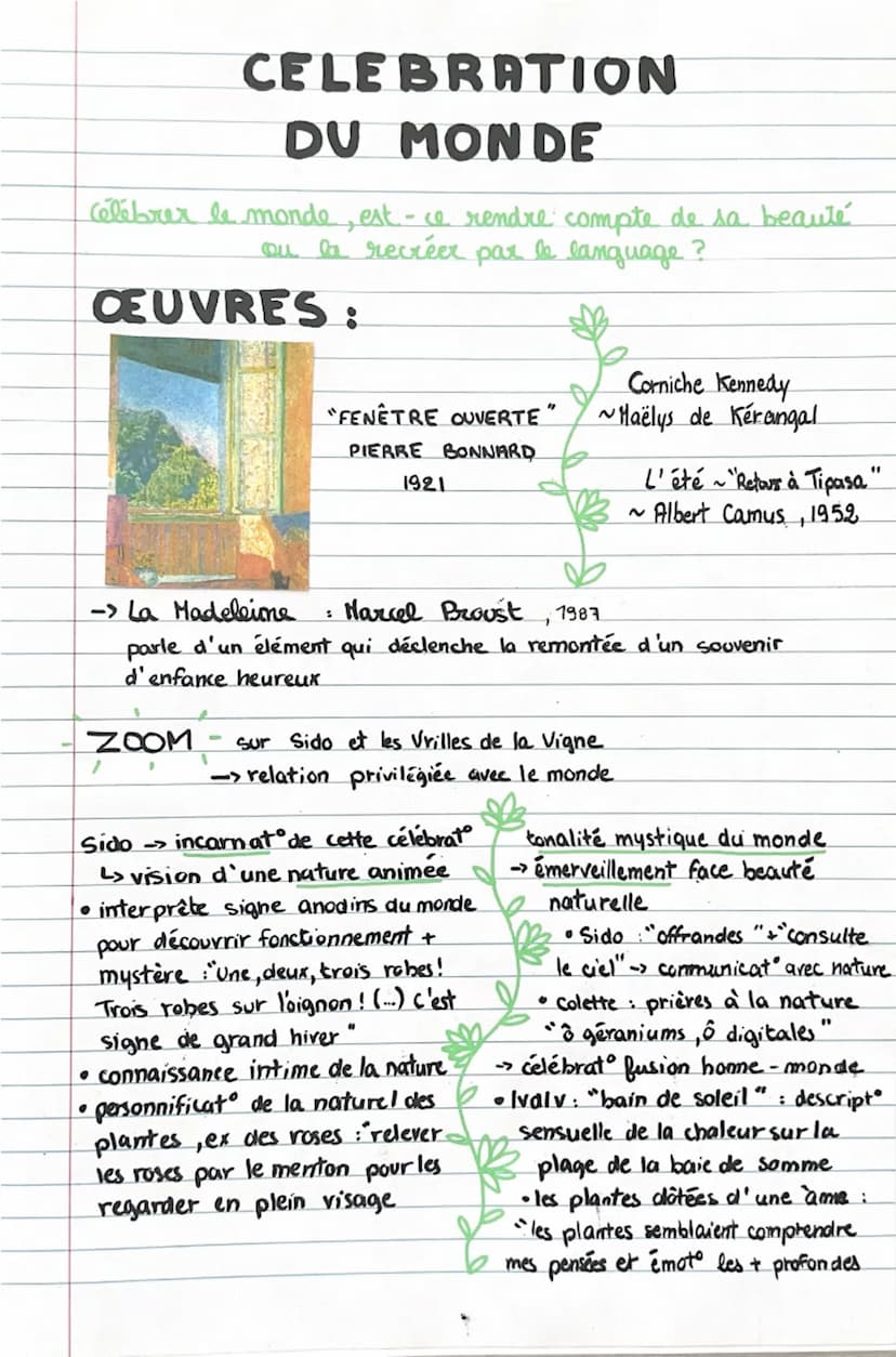 # Colette

---Biographie (1873-1954)---
- enfance à St° Sauveur en Puisay ; nature avec sa mère
- part à Paris → fréquente cercles litt. et 