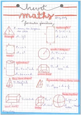 Know Brevet Maths : formules géométrie thumbnail