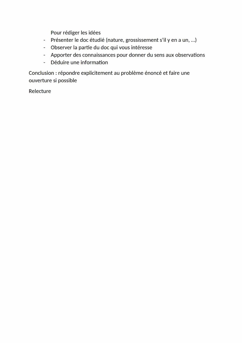 Méthode
L'analyse documentaire
Répondre à un problème scientifique en analysant des documents
Etape 1: la lecture des documents !!!
Bien lir