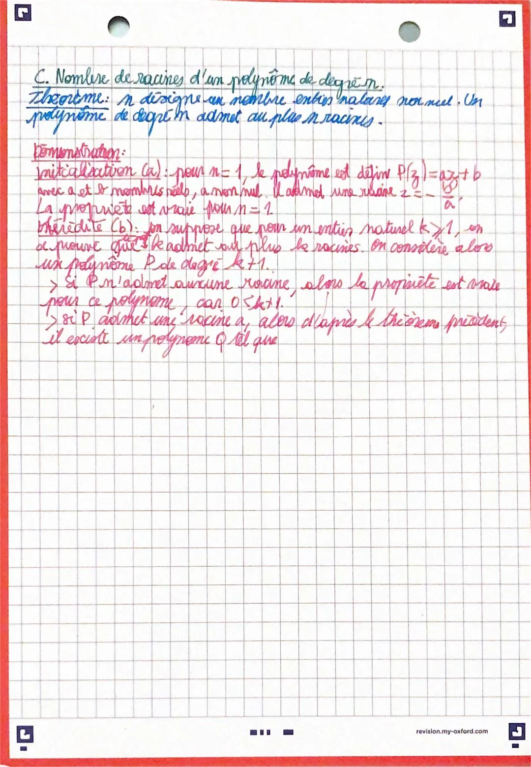 # Equations polynomiales dans C
chapitre 4.

I. Equations du second degre dano C

A. Racines cavrees d'un nombre réel dan C

Definition: a d