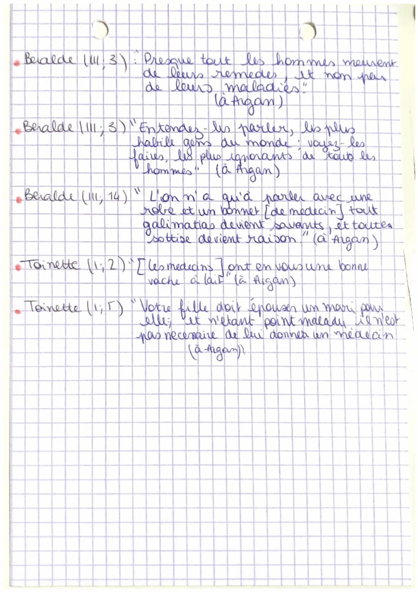 Citations Molière
O
•Argan (1, 1): "Est il possible qu'on laisse comme
cela
un paure malade tout surve! [..] Ah!
mon Dieu. Ils me laisseront
