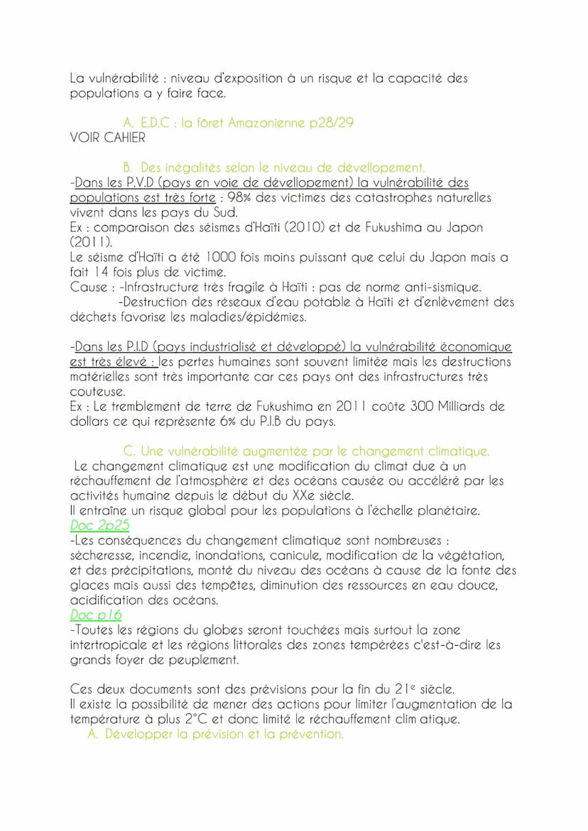 Les sociétés face aux risques
Comment les société humaines s'adaptent-elles à des risques de plus en
plus importants et variées.
1) Des risq