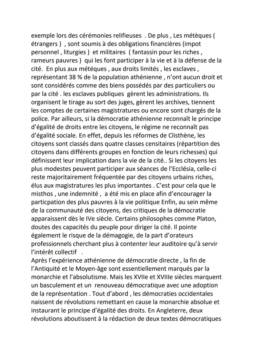 COURS HGGSP
'La démocratie est un mauvais système, mais elle est le moins
mauvais de tous les systèmes 'Winston Churchill
Ce constat de l'an