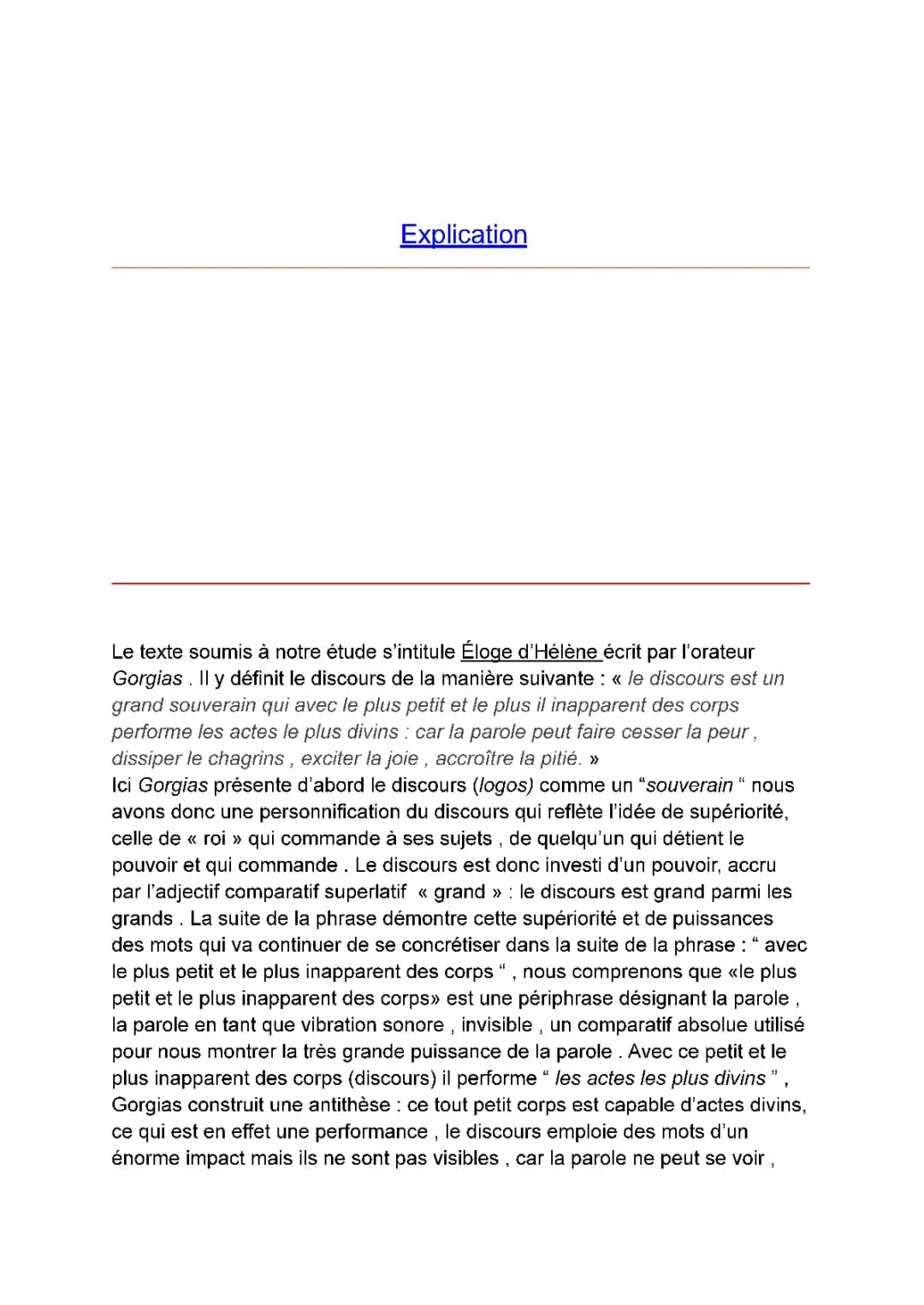 Éloge d'Hélène par Gorgias: Discours et Défense (PDF)