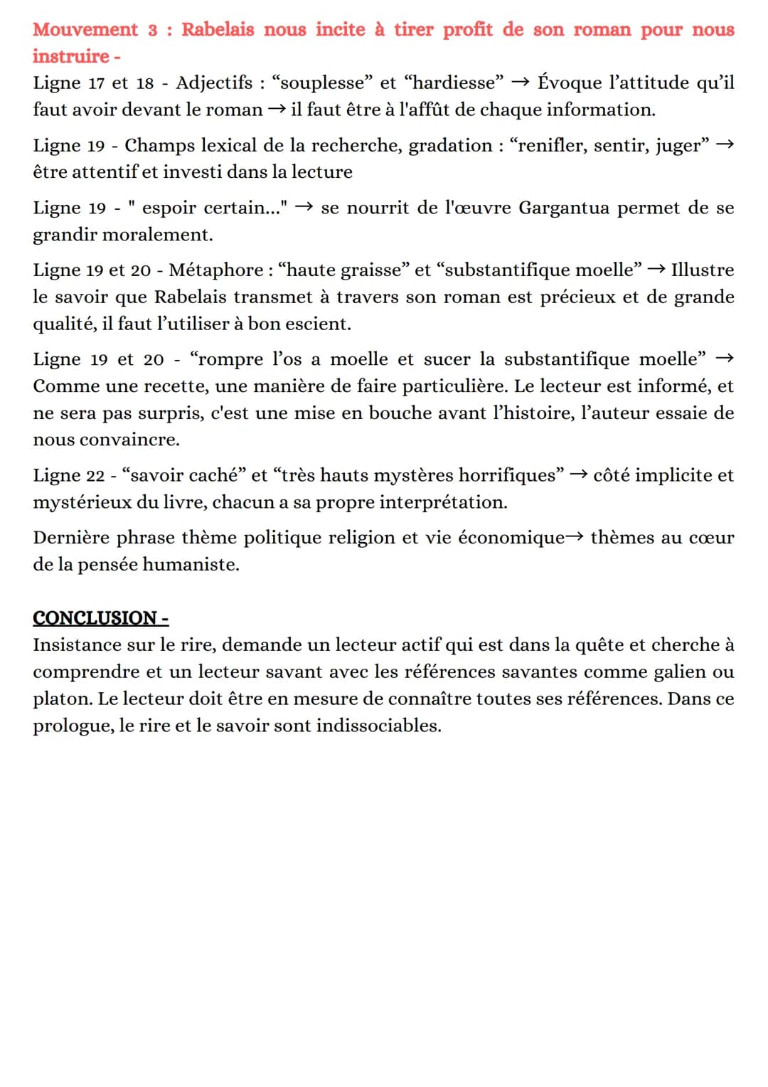 Lecture Linéaire: Le prologue
INTRODUCTION -
Nous allons étudier le prologue de Gargantua, un extrait de l'œuvre de Rabelais.
C'est le deuxi