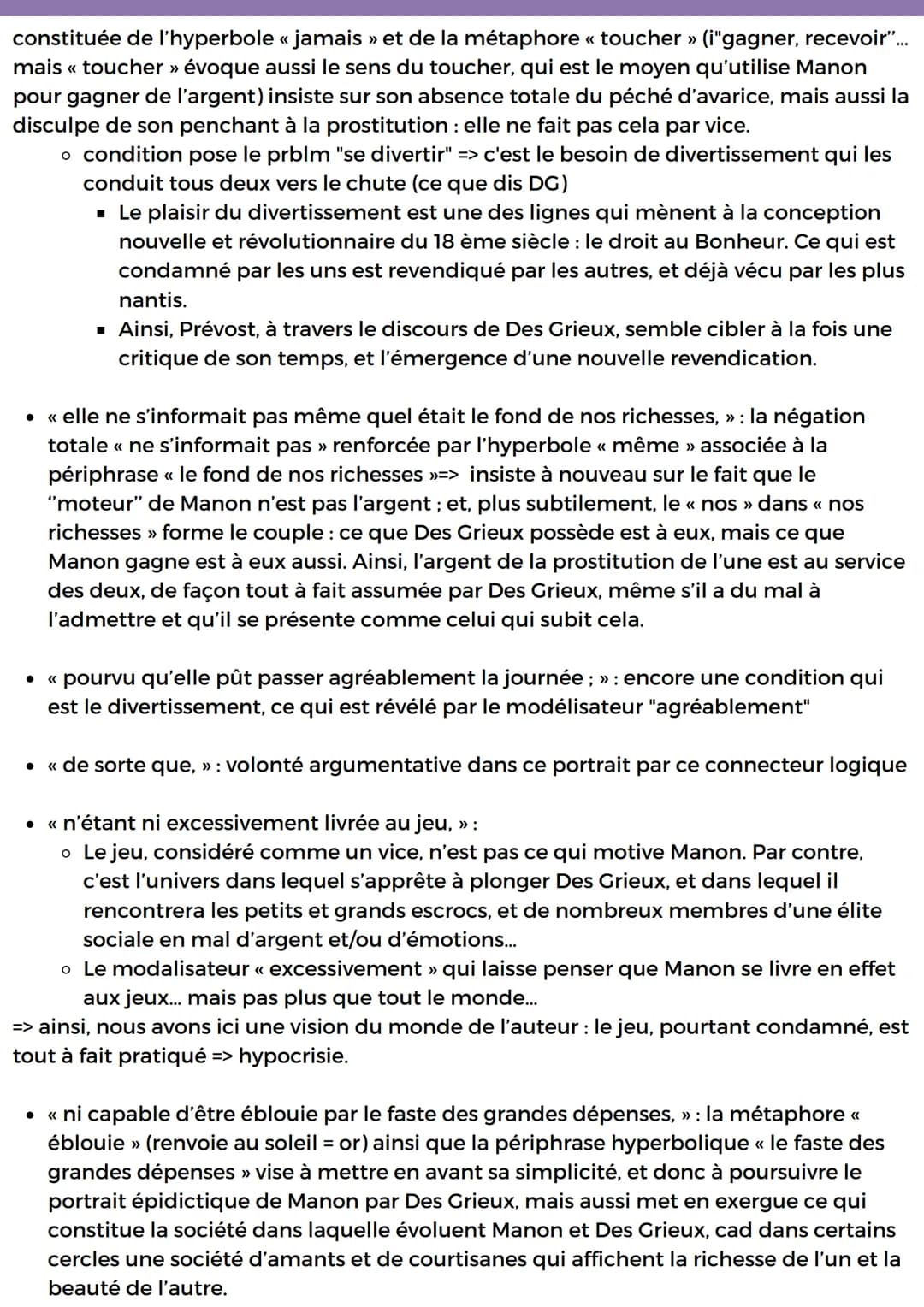 LECTURE LINEAIRE 3
<< UNE CRÉATURE D'UN CARACTÈRE EXTRAORDINAIRE »>.
INTRODUCTION
Manon Lescaut a été écrit par l'Abé Prévost. Ce dernier a 
