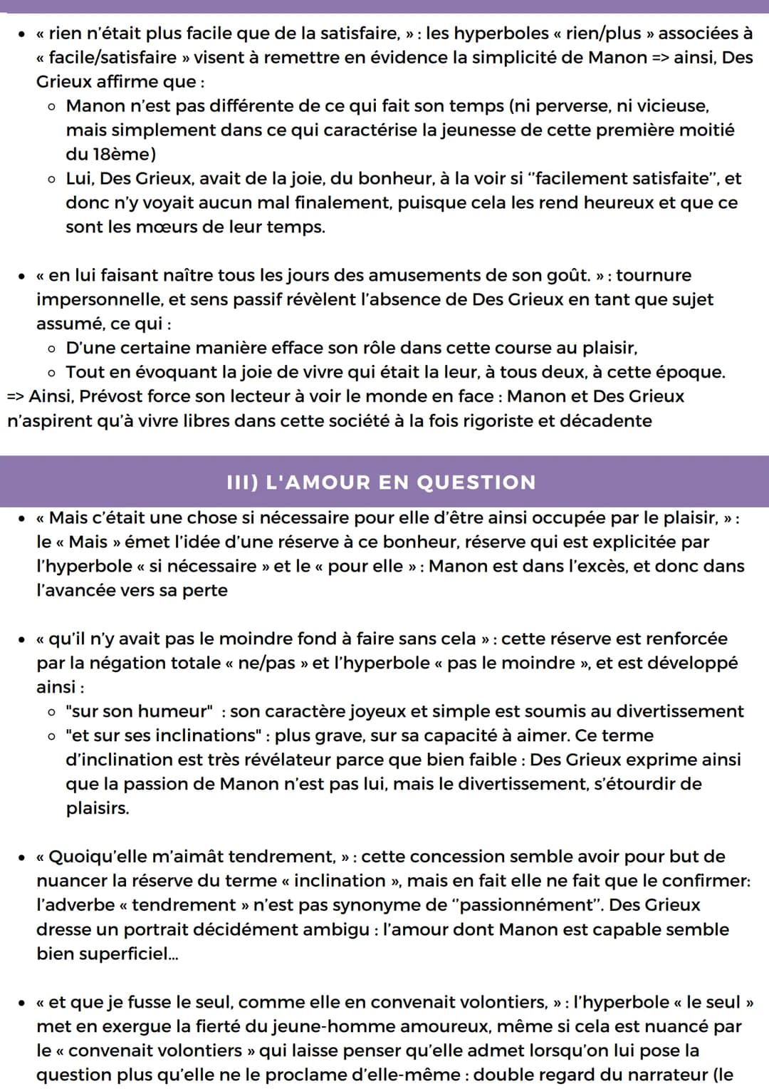 LECTURE LINEAIRE 3
<< UNE CRÉATURE D'UN CARACTÈRE EXTRAORDINAIRE »>.
INTRODUCTION
Manon Lescaut a été écrit par l'Abé Prévost. Ce dernier a 