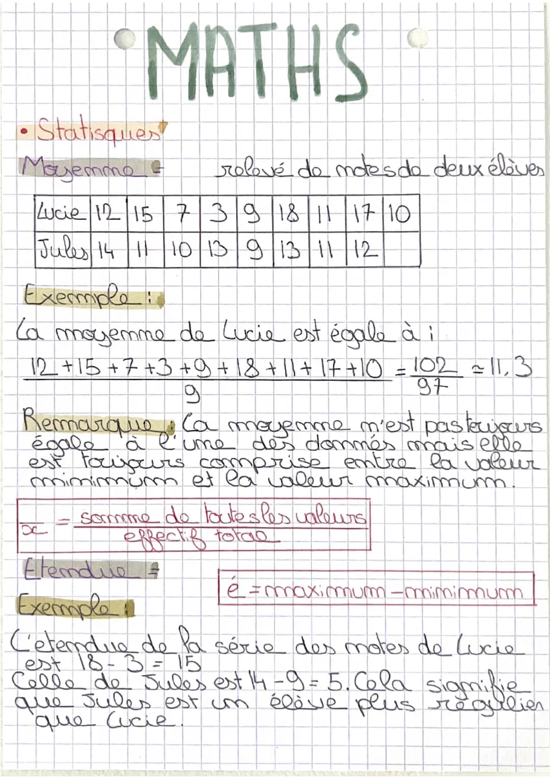 Statistiques