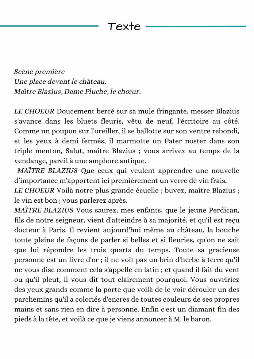 Français
Analyse linéaire :
On ne Badine pas avec l'amour
Sommaire
• Texte
• Introduction
• Auteur
• Oeuvre
• Extrait
Mouvements
Problématiq