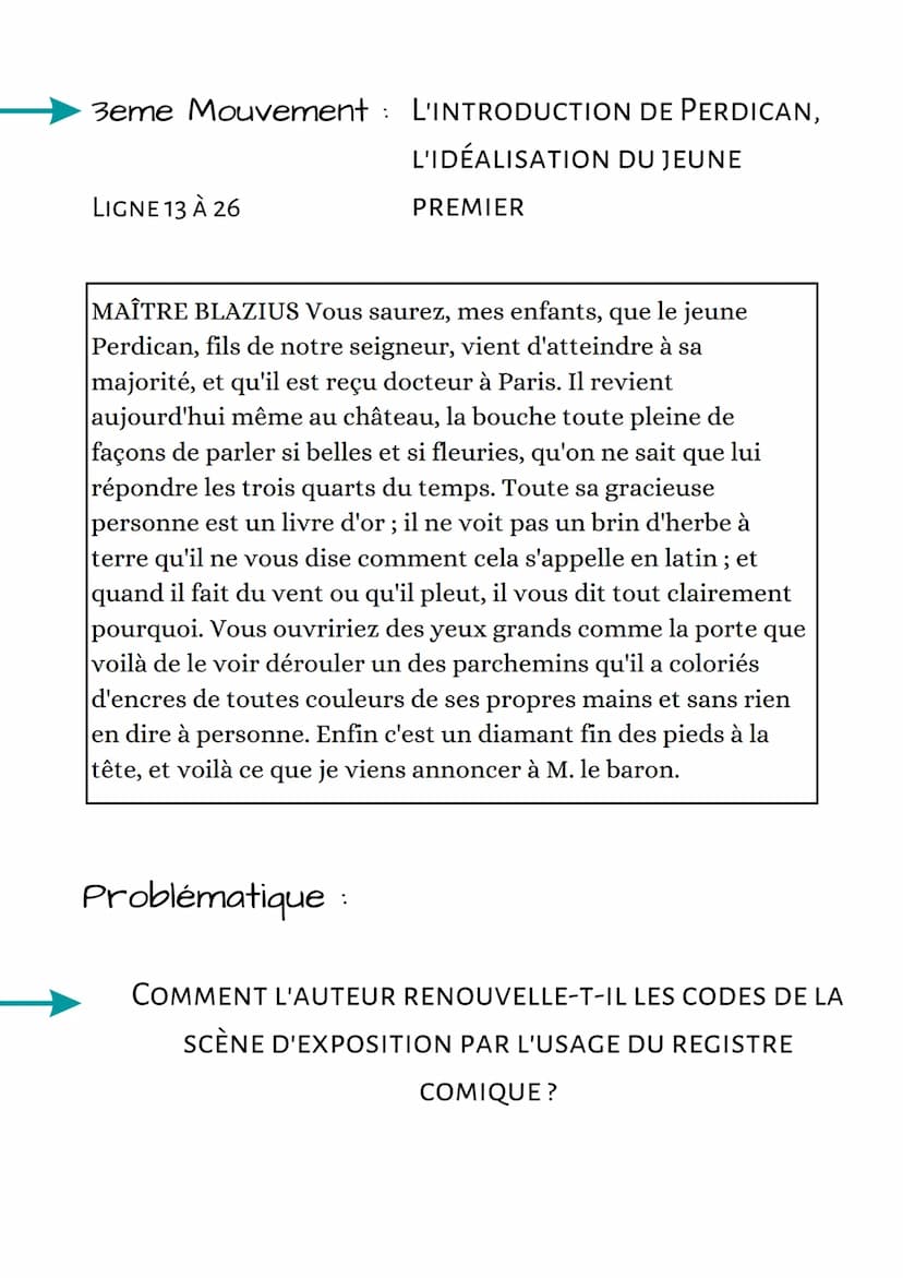 Français
Analyse linéaire :
On ne Badine pas avec l'amour
Sommaire
• Texte
• Introduction
• Auteur
• Oeuvre
• Extrait
Mouvements
Problématiq