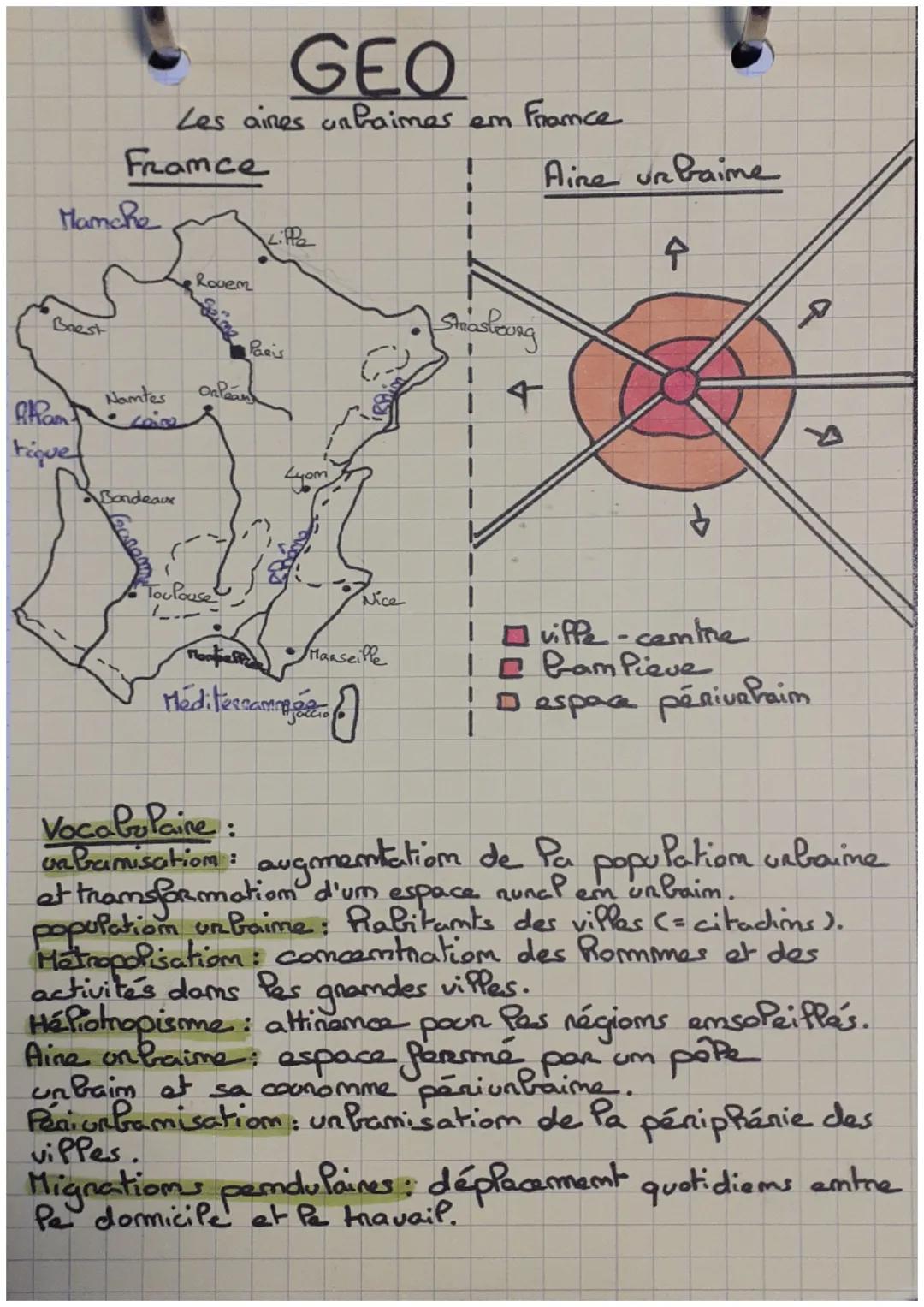 # GEO

Les aires unfaimes em France

Framce

Aine urbaine

Manche

Kifle

lovem

Brest

Fique

Namtes

Bandeaure

Paris

Shiasbourg

Orlean

