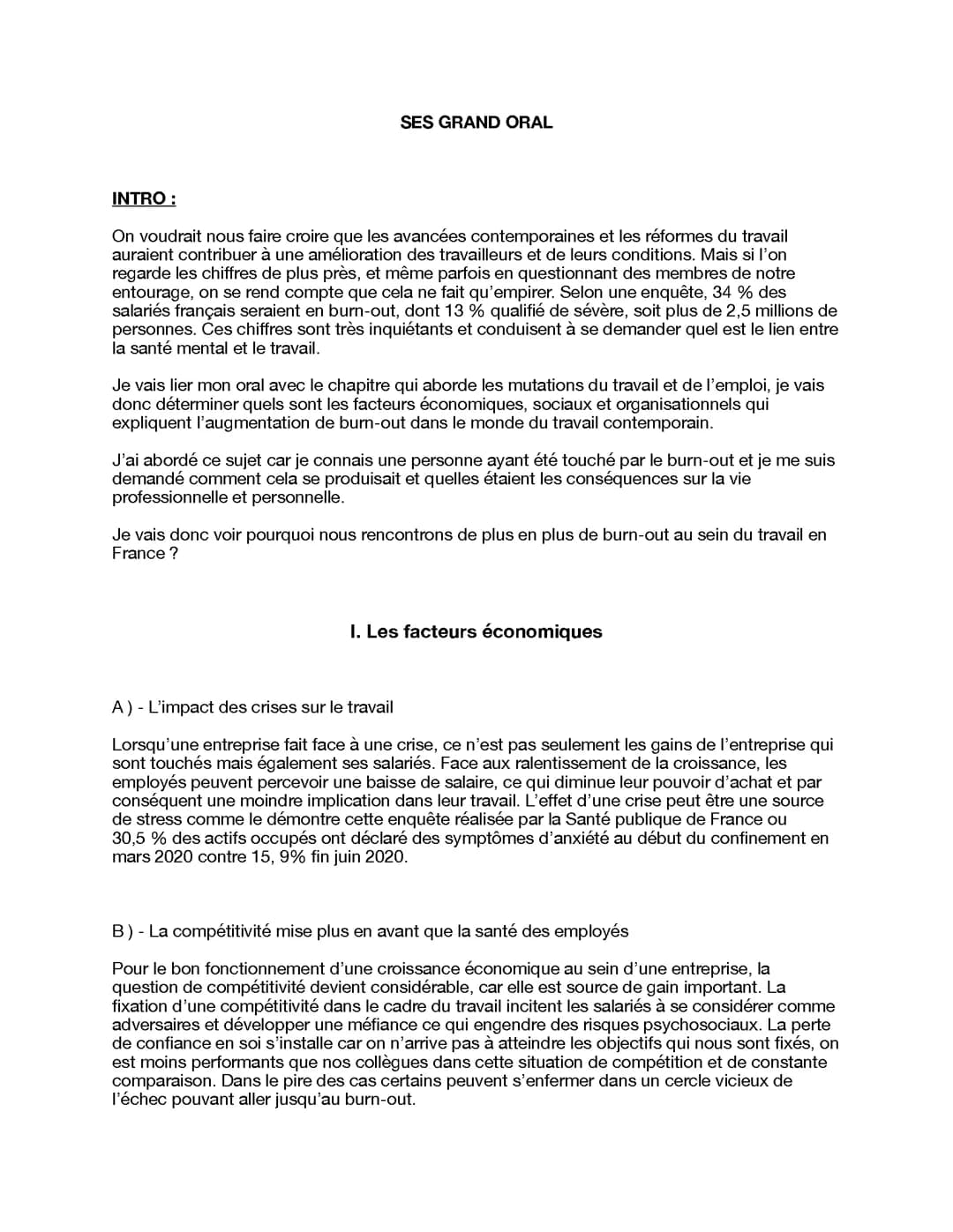 Grand Oral SES