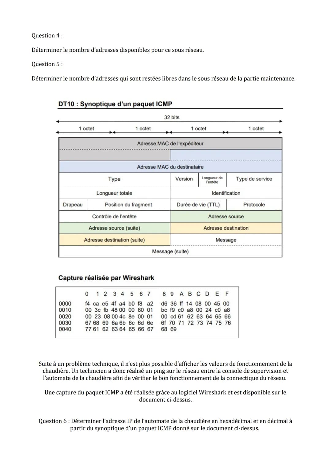 DT9: Schéma du réseau
Poste N°15
Caisse N°1
X Postes
Caisse N°2
Poste N°2
Automate Co-génération
192.168.0.33/29
Automate Filtration
192.168