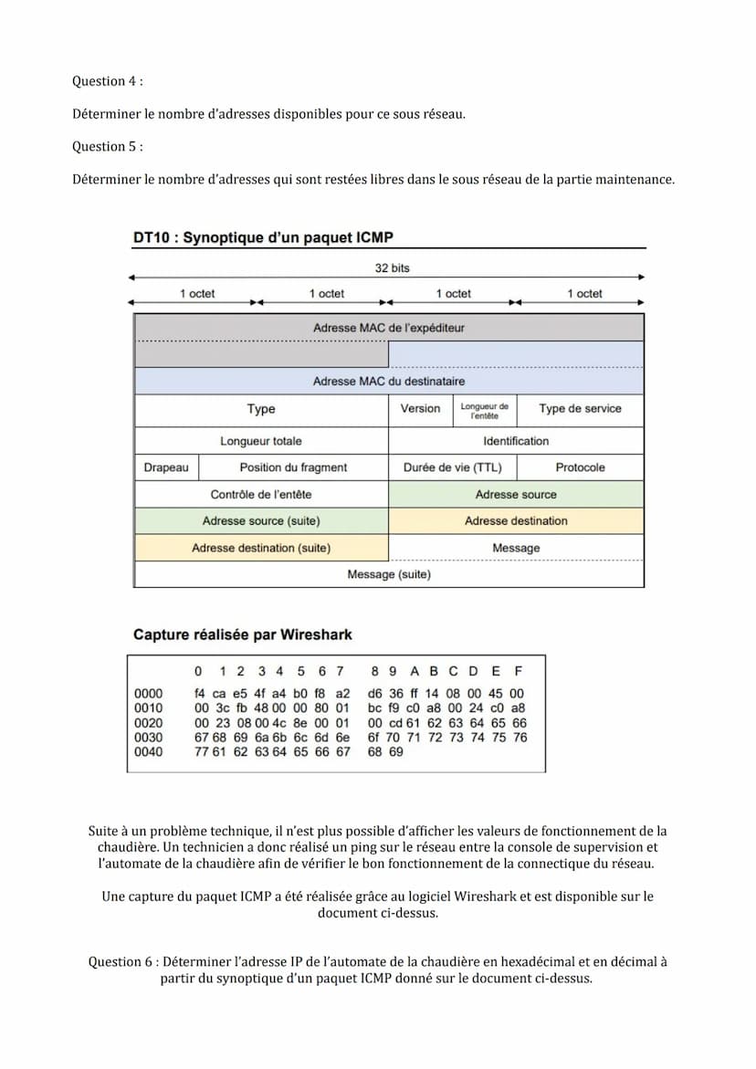 DT9: Schéma du réseau
Poste N°15
Caisse N°1
X Postes
Caisse N°2
Poste N°2
Automate Co-génération
192.168.0.33/29
Automate Filtration
192.168