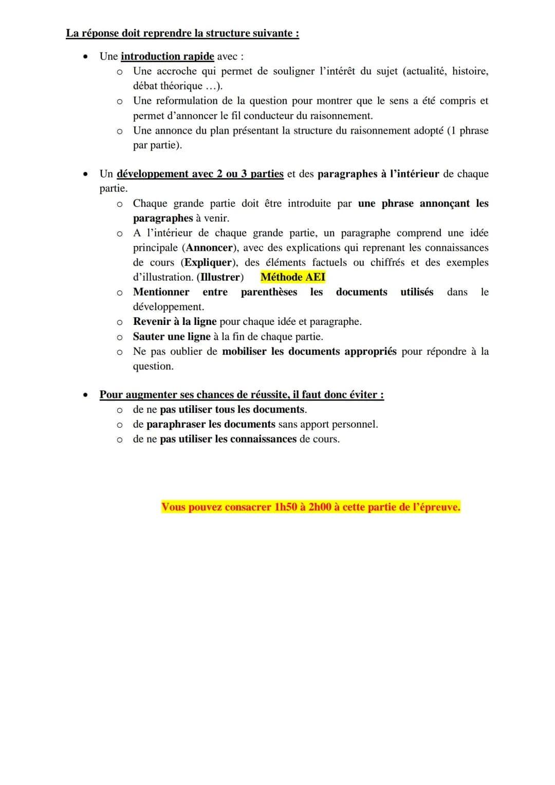 Méthode de l'épreuve composée en terminale
L'épreuve de spécialité de terminale sera organisée avant les vacances de printemps, en
mars 2021