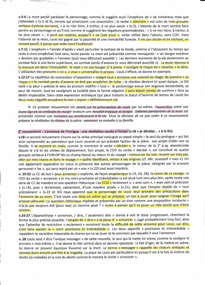 OE 4 Le théâtre du XVIIe siècle au XXIe siècle
Ol : Jean-Luc Lagarce, Juste la fin du monde, 1990
Parcours : Crise personnelle, crise famili