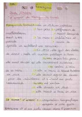 Know Étude linéaire "l'amant" de Marguerite Duras thumbnail