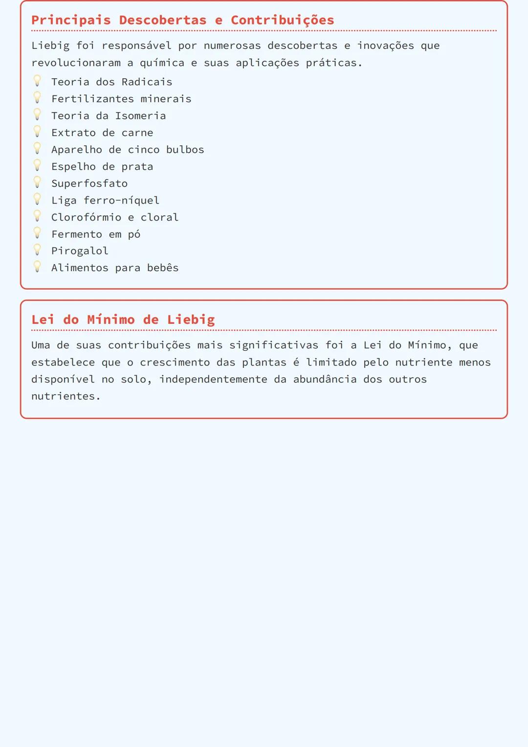 # Justus von Liebig: 0 Pai da Química
Orgânica

## Dados Biográficos

Justus von Liebig nasceu em 12 de maio de 1803 em Darmstadt, Alemanha,