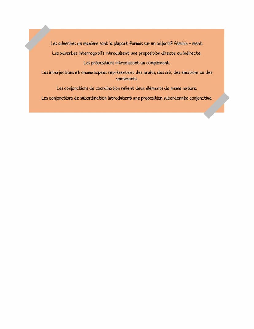 Articles indéfinis: un, une, des
Article définis: le, la, les
Articles partitifs: du, de la, de l
Articles définis contractés: au, du, des
D