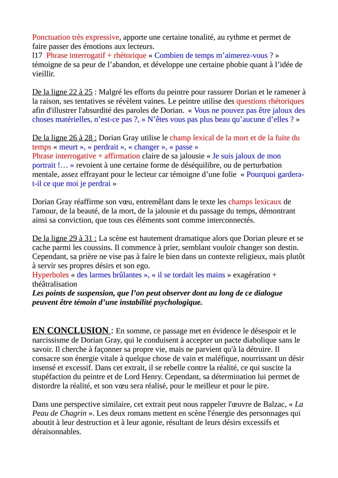 Fiche de synthèse n°17
INTRODUCTION : Oscar Wilde, écrivain irlandais de la deuxième moitié du
19e siècle, propose dans son œuvre « Le Portr