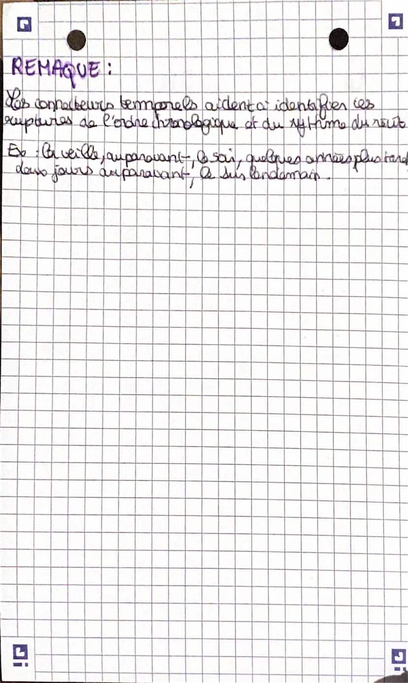 français
le Rythme du récit
flet ralenti:
Scène durée de la narration = durée de l'action
Pause
• (descriptive) : un ralentissement dans le
