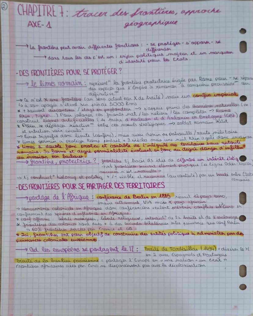 1 THEME 3: etudier les divisions
politiques du monde les
frontieres
•Plusieurs sortes de frontières: géographiques ( climat / milieux)
.
jur