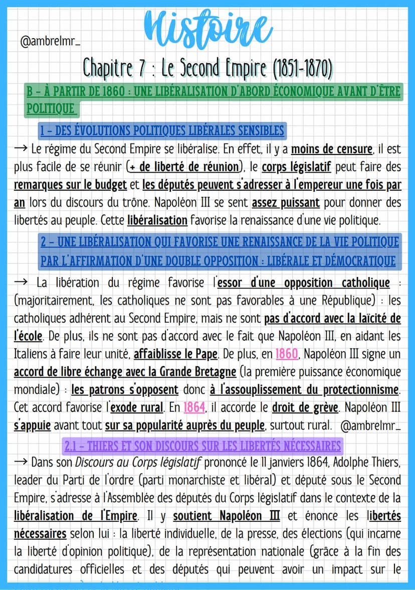 
<h2 id="introduction">Introduction</h2>
<p>La période du Second Empire, qui s'étend de 1852 à 1870, est marquée par une transition de l'aut