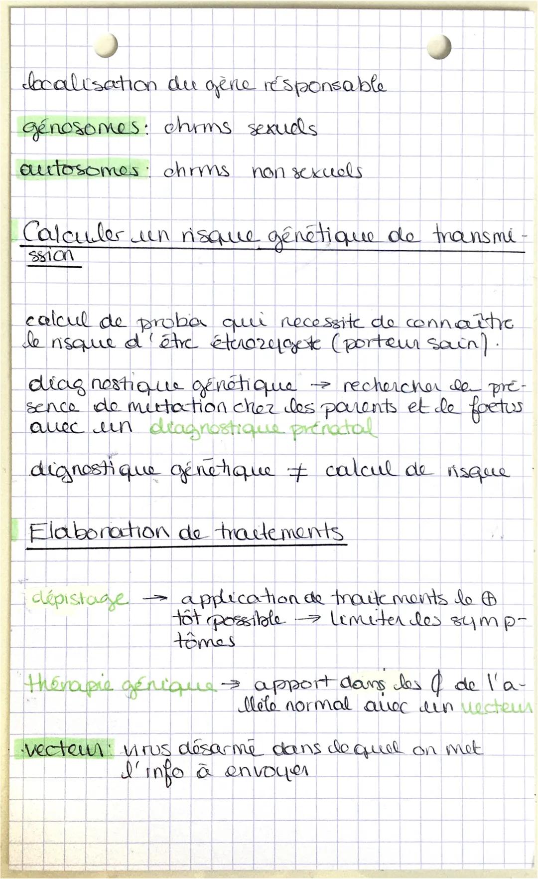 Maths
14
Mutations et maladies
génétiques
Mutations causes de maladies génétiques
héterozygote: 1 allote sain & 1 allole merté
(portem sain)