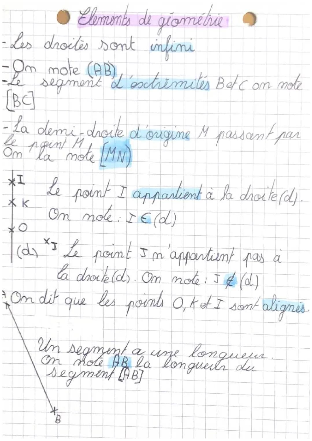 Découvrons les Éléments de Géométrie : Droites Infinies et Polygones !