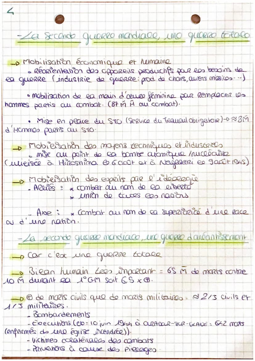 HISTOIRE
Histoire Chapitre 3:
Za 2 nd
дие
guerre mondiale,
une queRRe d'anéantissement
GueRRe d'aneanhissement = queRRe visant à ea dextruct