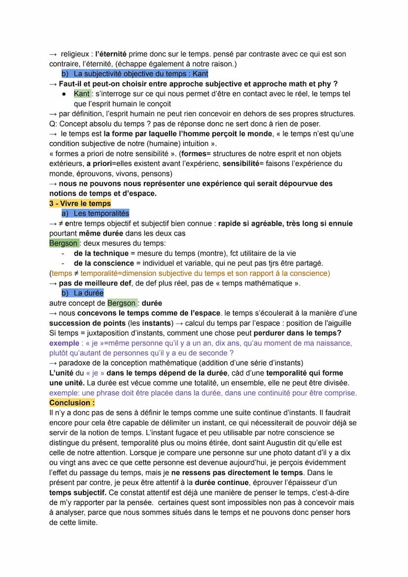 LE TEMPS
temps-dimension fondamentale de l'être (ou de la réalité)
→ nous avons besoins de nous situer dans le temps nous somme des être-dan