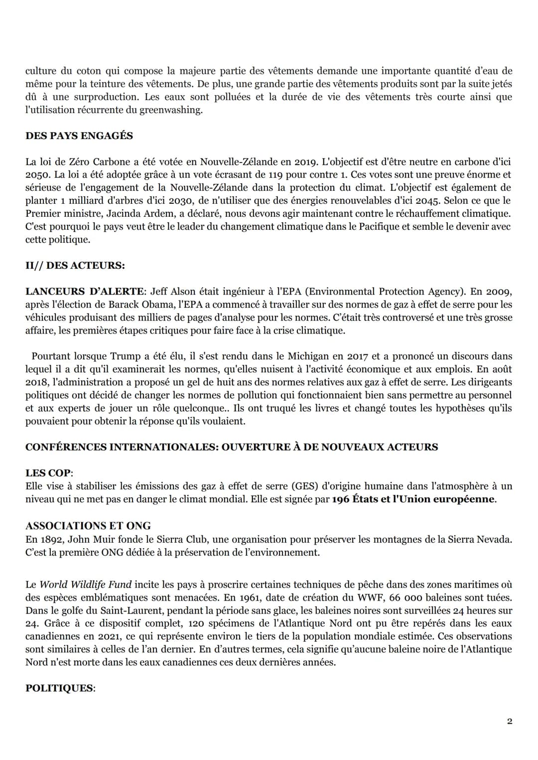 THÈME 4: EXPLOITER, PROTÉGER L'ENVIRONNEMENT FACE AU
CHANGEMENT CLIMATIQUE
environnement: Ensemble des conditions naturelles et culturelles 
