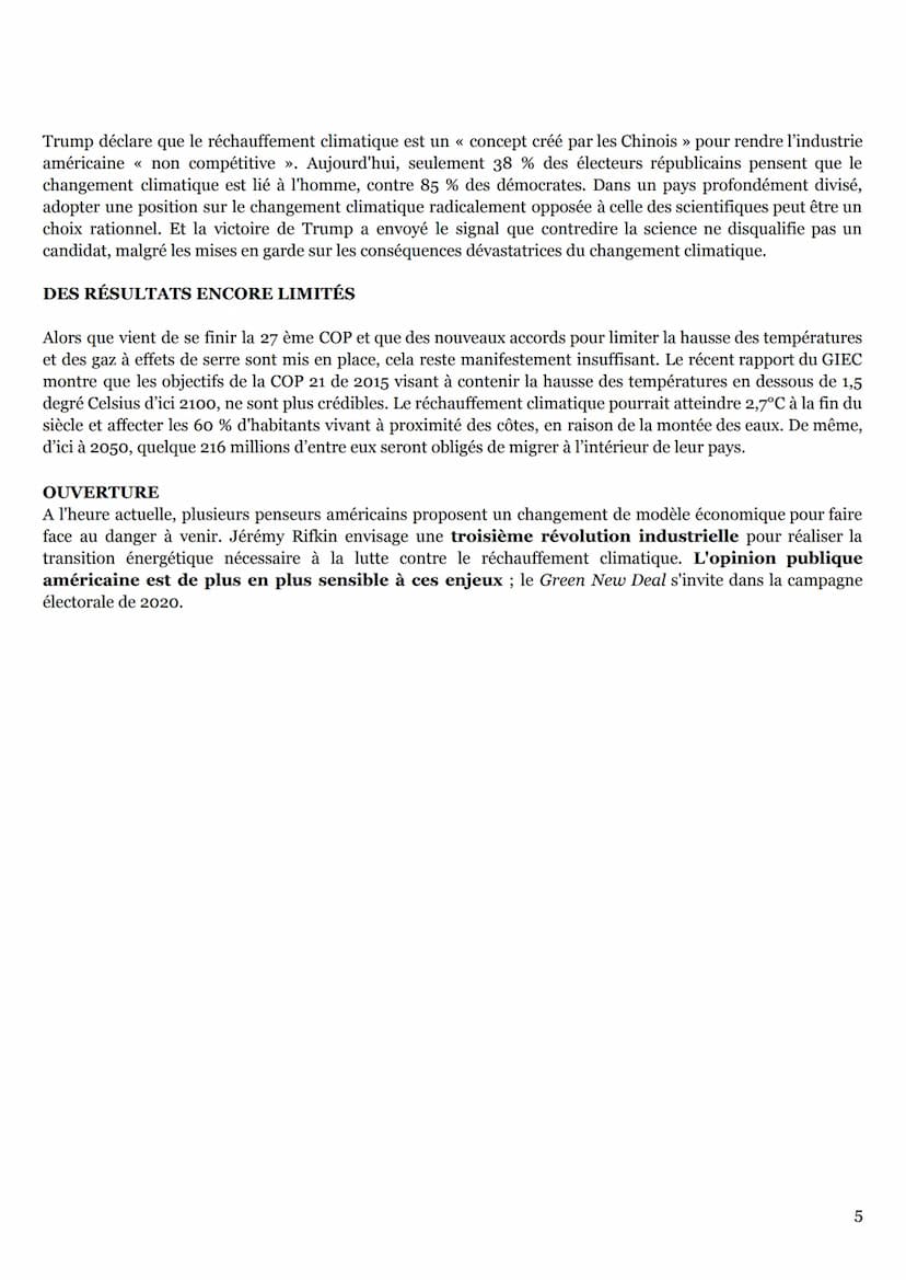 THÈME 4: EXPLOITER, PROTÉGER L'ENVIRONNEMENT FACE AU
CHANGEMENT CLIMATIQUE
environnement: Ensemble des conditions naturelles et culturelles 