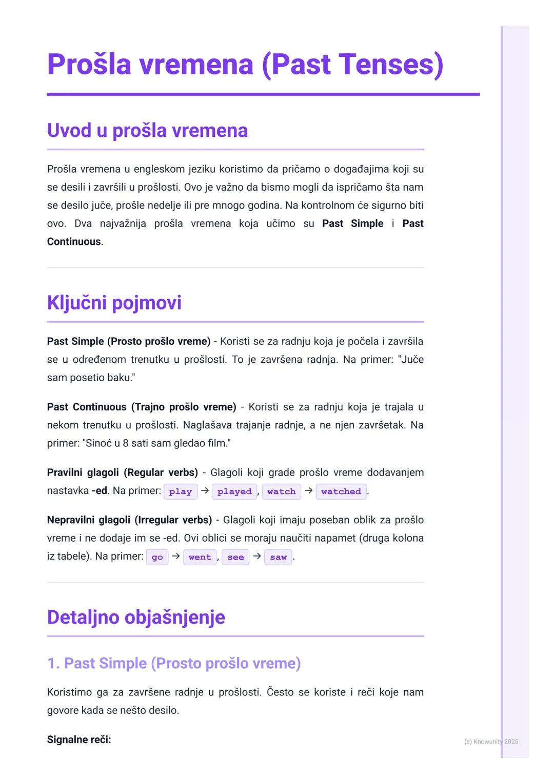 # Prošla vremena (Past Tenses)

Uvod u prošla vremena

Prošla vremena u engleskom jeziku koristimo da pričamo o događajima koji su
se desili