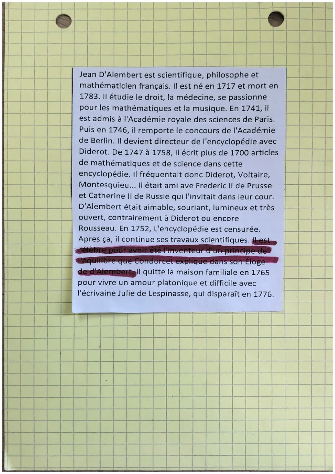 Chapitre 2 Lumieres
definitions
lumieres: courant de pensée du XVIIIe siede qui
Regroupe des savants & des penseurs voulant
guider I humanit