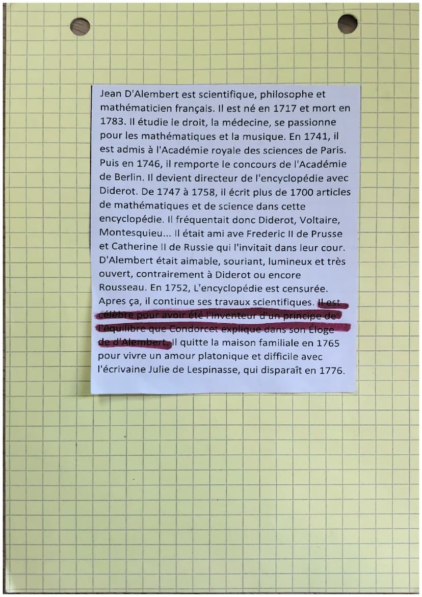 Chapitre 2 Lumieres
definitions
lumieres: courant de pensée du XVIIIe siede qui
Regroupe des savants & des penseurs voulant
guider I humanit