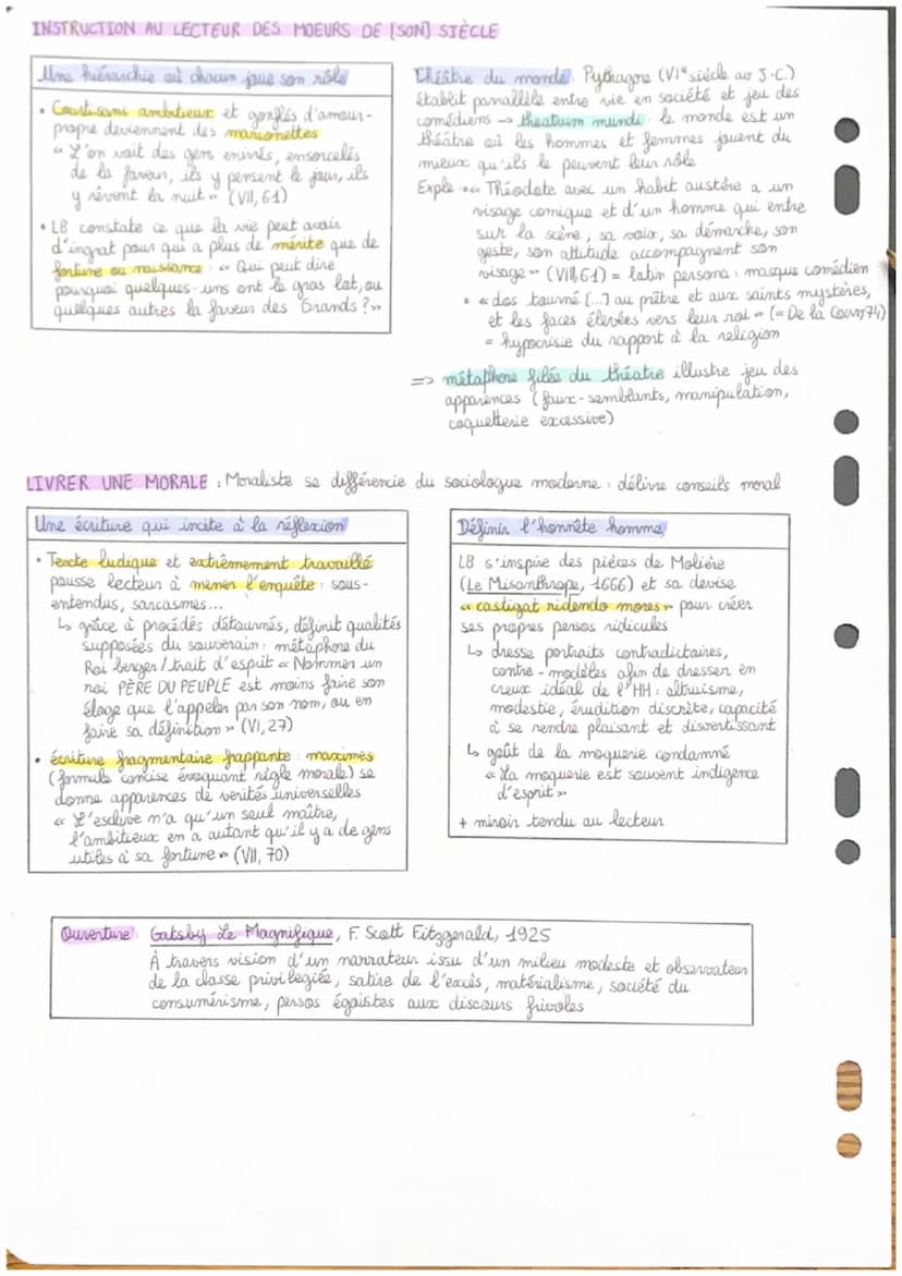 Les Caractères
PARCOURS: La Comédie sociale
.
ère
1 édition
publiée en 1688
↳ William Shakespeare dans le Marchand. Je tiens ce monde pour c