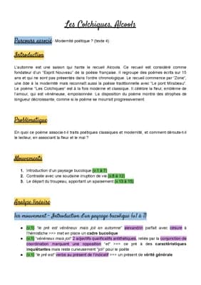 Know Analyse linéaire Les Colchiques (Alcools) thumbnail