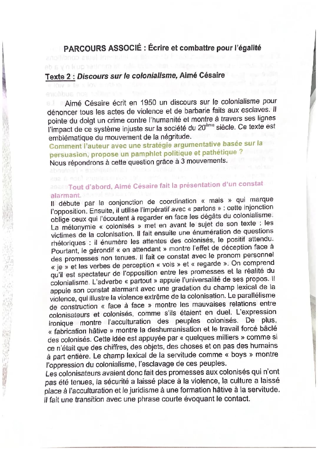 Qui a fait le Discours sur le colonialisme et pourquoi c'est important ?