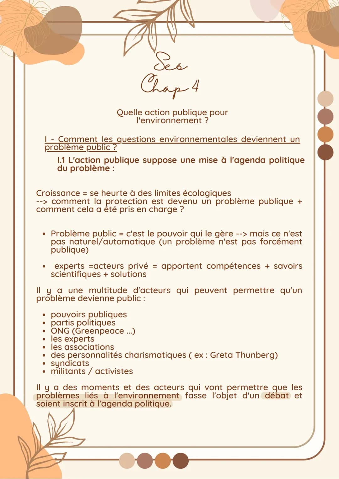 Quelle action publique pour l’environnement ? 