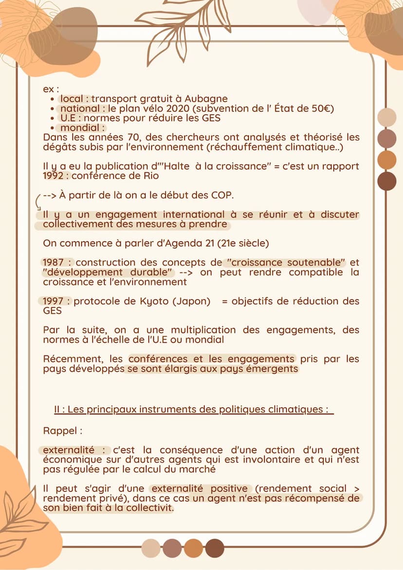 I - Comment les questions environnementales deviennent un
problème public ?
●
●
Croissance = se heurte à des limites écologiques
--> comment