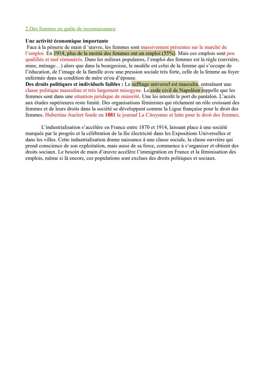 T3: La troisième république avant 1914: un régime politique, un empire colonial
Chapitre 2 : permanences et mutations de la société français