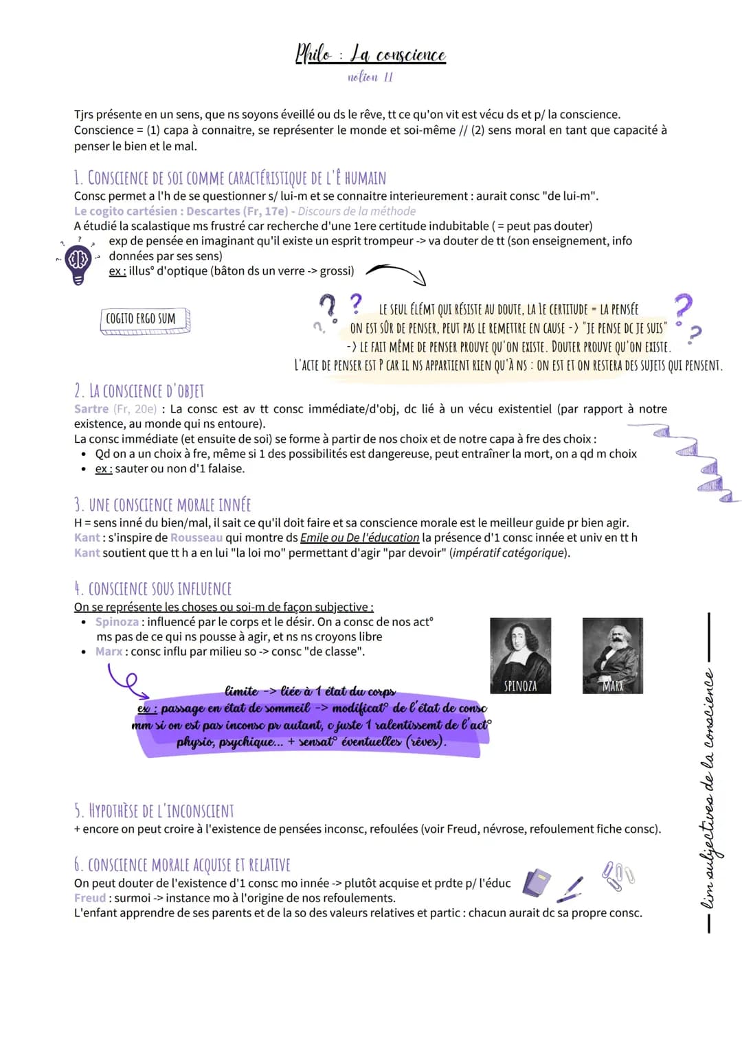 La Conscience en Philo : Conscience de soi et Conscience Morale