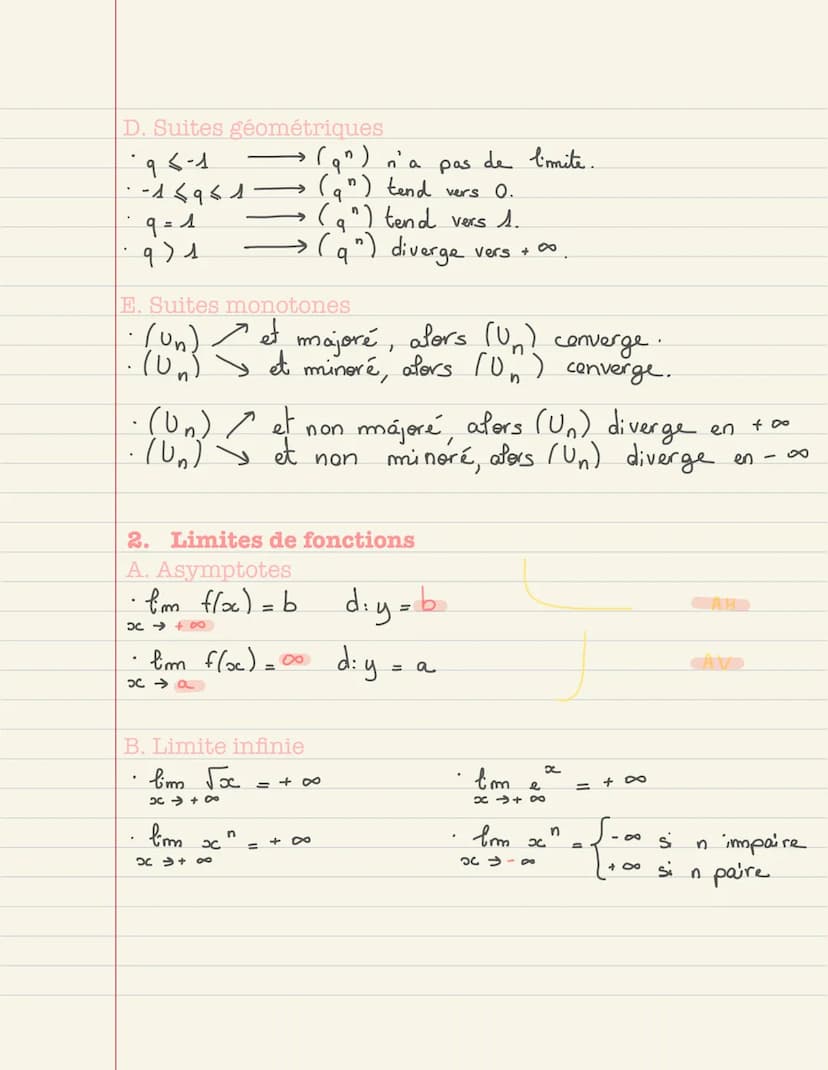 MATHEMATIQUES Révision cours terminale
Mathématiques
SOMMAIRE:
● Limites de suites
● Limites de fonctions
●
Décidabilité, convexité, continu