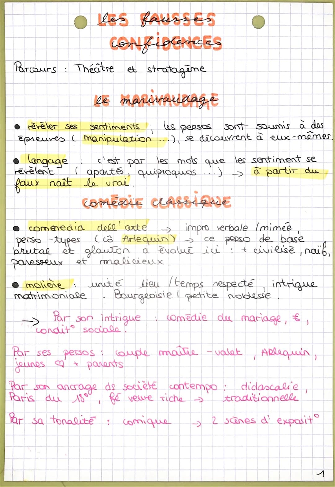 les fausses
confidences
Parcours : Théâtre et stratagème
ereler ses
sont soumis à des
Epreures ( manipulation...), se décourrent à eux-mêmes