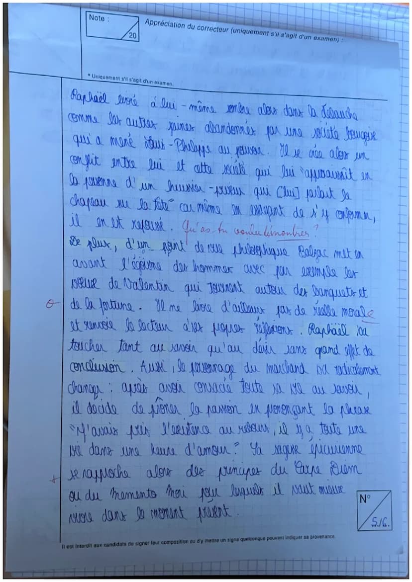 Note
АЛ
RHODIA
° 15/20
Appréciation du correcteur (uniquement s'il s'agit d'un examen):
Uniquement s'il s'agit d'un examen.
Discitation: syj