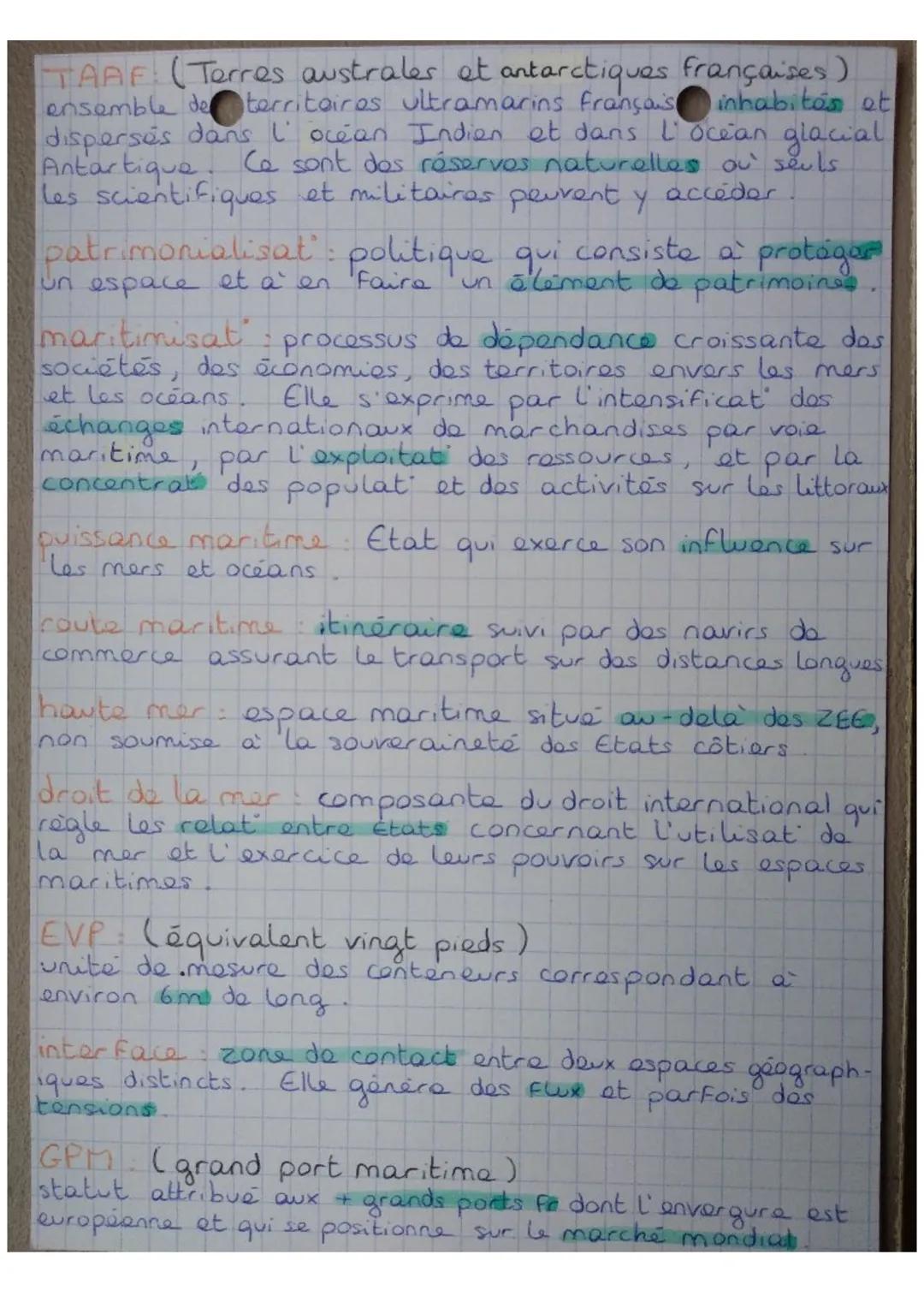 # Définitions ~ 

mondialisat processus d'intensificat et de
diversificat des flux. Cela entraîne une mise
généralisés de tous les territoir