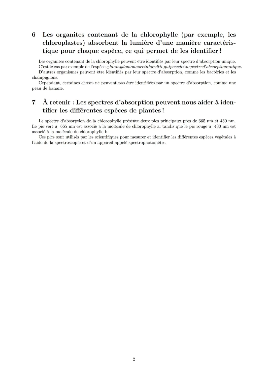 LYCEE GENERAL ET TECHNOLOGIQUE LA BRUYERE
Corrigé ECE: Spectre d'absorption d'une
solution de chlorophylle brute
AFFICHARD-PIERRI Gaëtan: ga