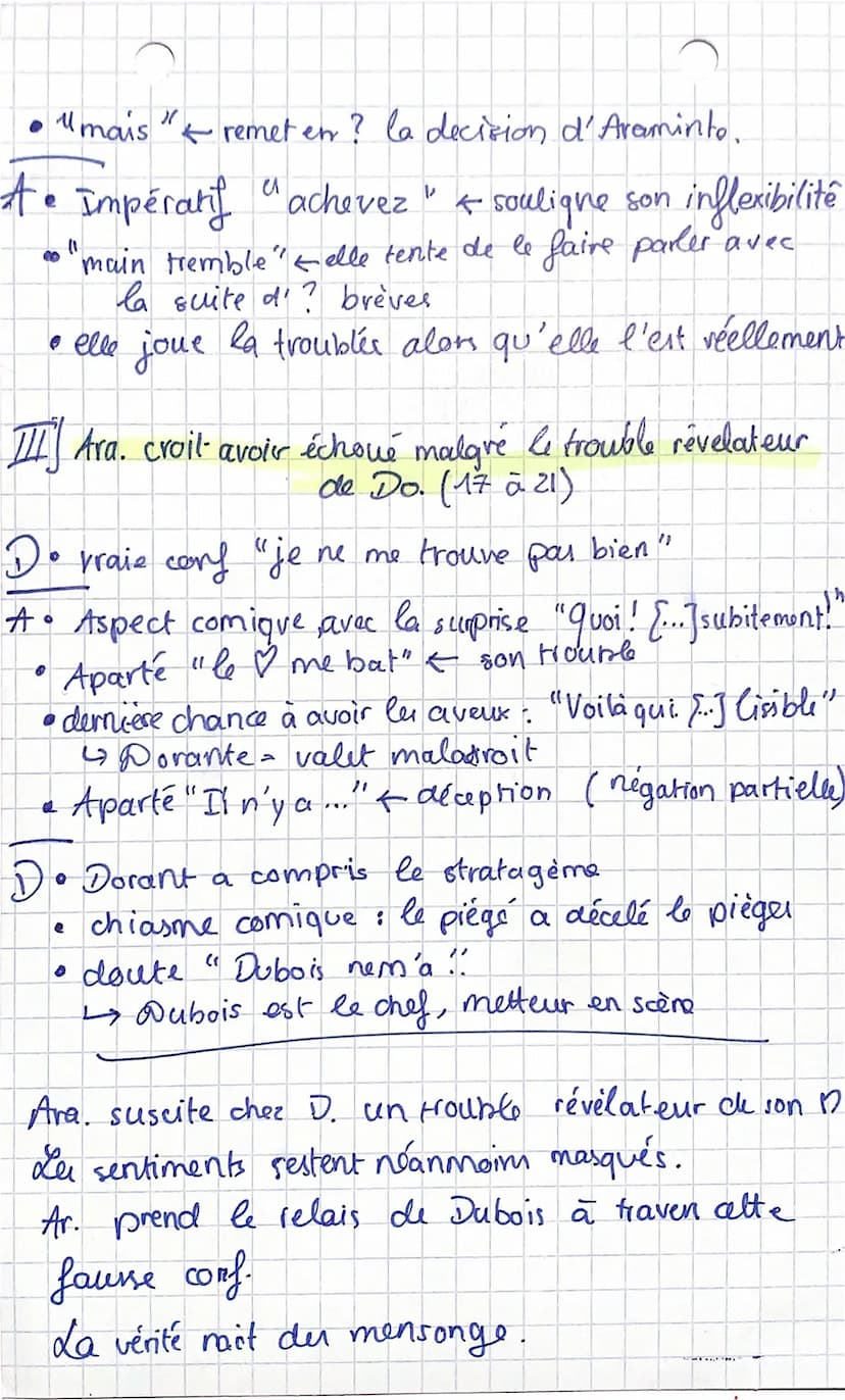 6-16-21
Acte 2 sane 13.
1737
Située dans le deuxième acte, la scène 13 est une
scène d'intimité entre A et D. Il y a une inversion,
der role